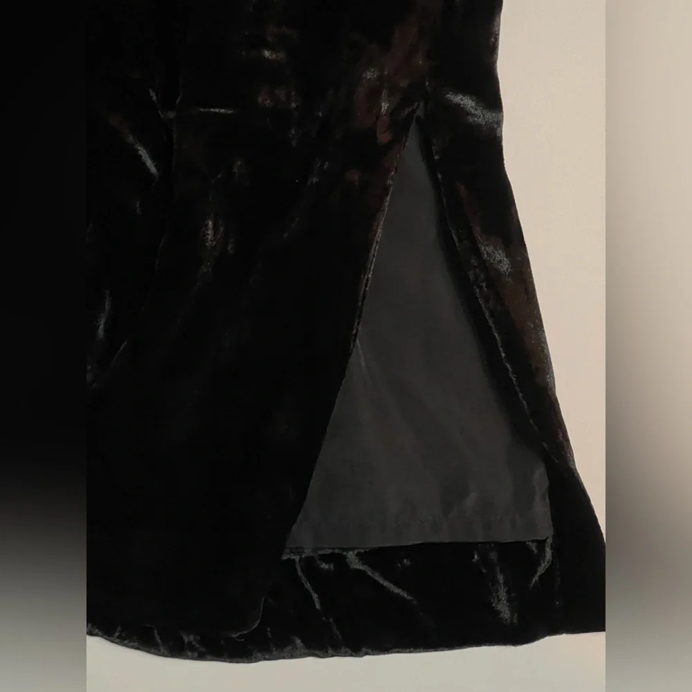 J. Crew Black Velvet Pencil Skirt NWT sz L - Picture 4 of 5